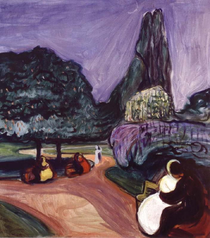 Edvard Munch Summer Night oil painting image